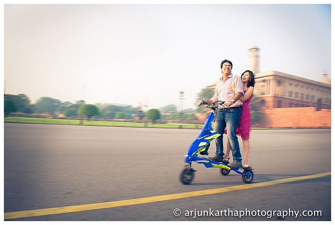 Anubha + Saahil. During their long courtship, they used to visit India Gate and go for long walks around Rajpath and Rashtrapati Bhawan in Delhi. I wanted to recreate some of the magic they found there. 