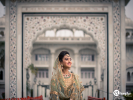 Sikh candid bride portrait Delhi Wedding