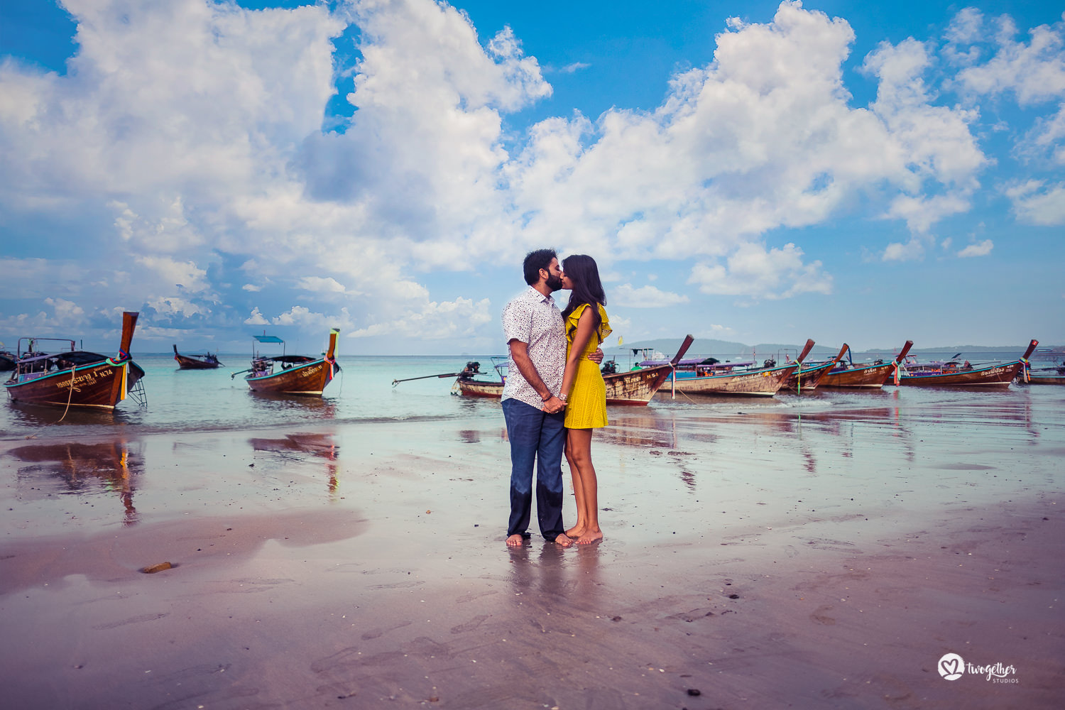 Railay beach pre-wedding couple shoot Krabi