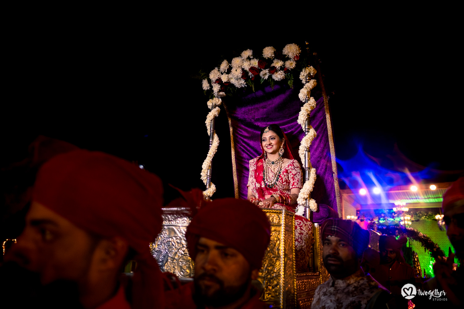 Indian bridal entry at a Jaipur destination wedding.