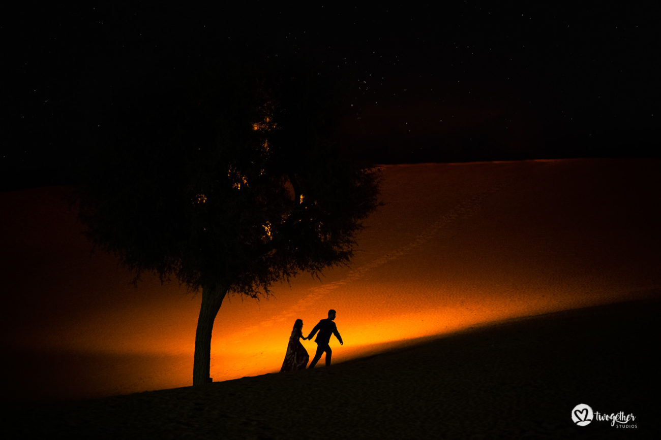 Khimsar desert destination pre-wedding couple shoot.
