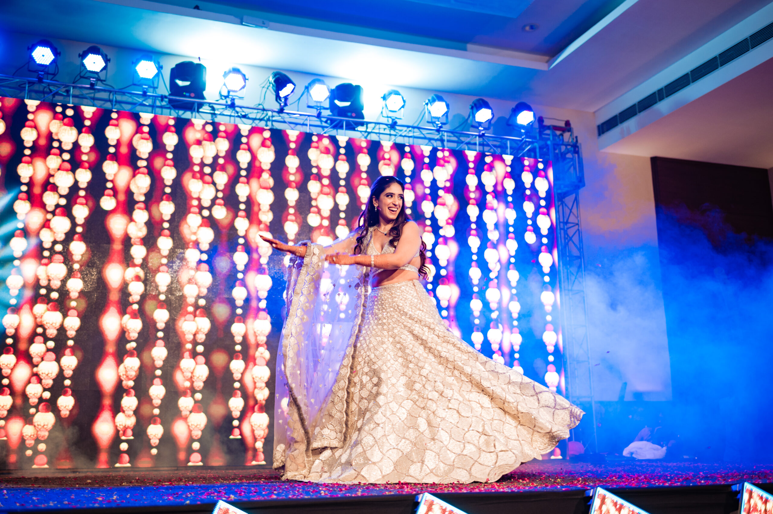 Bride's performance at Sangeet, Infinity Resort in Jim Corbett